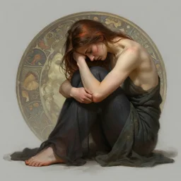 i'm depressed, photorealistic, concept art, matte painting, 4 k, sharp focus, high quality, trending on artstation, by greg rutkowski and alphonse mucha
