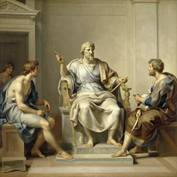 a copy of the school of athens drawn by william adolphe bouguereau,