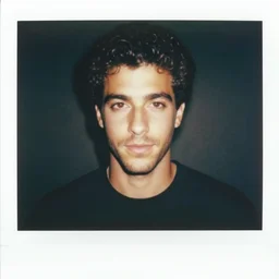 1 9 9 0 s tv, the most handsome man in the world, curly short dark hair, stubble, mtv days, super cool polaroid photography, vhs
