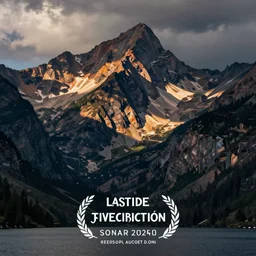 lakeside mountains, symbolist painting