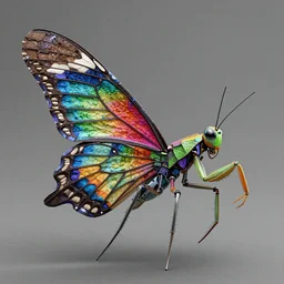 close-up photo of colorful textured Bionic metamorphosys butterfly parasite bionic morph metamorph flying drone uav armoured mantis insectoid biomorphic futuristic drone cobot 3d printer mars exploration exoskeleton part, ray ,exploded view, cybernetics, ArtStation HD, reimagined by industrial lightning, 3d, design cryengine unreal engine Grasshoppers parametric voronoi 3d parallax