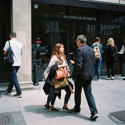 Candid Street Photography. Rollei Ortho 25 Plus