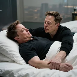 film still of elon musk and jeff bezos falling in love in sleepless in seatle, 4 k