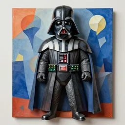 darth vader, style 3 d cubism, albert gleizes and jean metzinger
