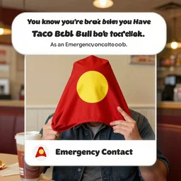 You know you’re broke when you have Taco Bell as an Emergency Contact sob