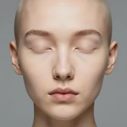 a face with no eyes high resolution realistic