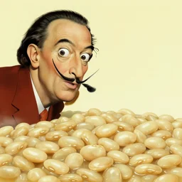 soft construction with boiled beans, Salvador Dali
