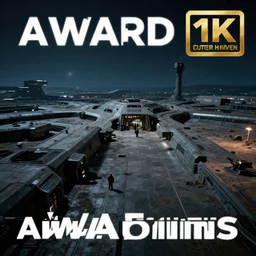 : photojournalism. composition : long shot ; knee level. key words : award winning ; sci - fi ; detailed ; 4 k. scenery : the military fortress of outer heaven ; circa 1 9 9 5. details : at night.