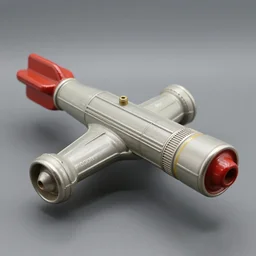 highly detailed 1950s space gun toy
