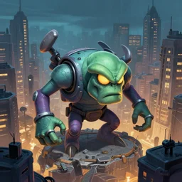 zergling invasion cityscape