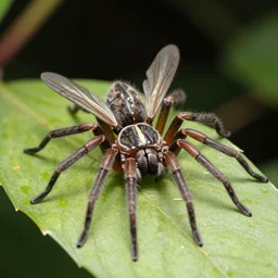 spiders without legs but with wings