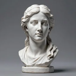 3D resin miniature sculpture by Jean-Baptiste Carpeaux and Benjamin Matthew Victor, woman, prefect symmetrical  face, academic art, realistic,  8K, Introduction factory photo, Product Introduction Photo, Hyperrealism. Subsurface scattering, raytracing, Octane Render, Zbrush, simple background
