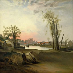 a painting in the style of aelbert cuyp.