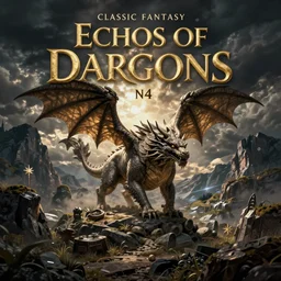 Classic Fantasy book cover called Echos of Dragons n4