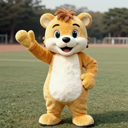 old photo of a mascot