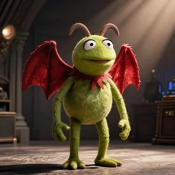 film still of satan in the muppets movie, cinematic, epic