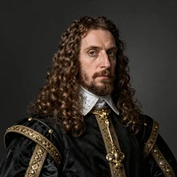 a portrait of king charles the second of spain. 1 6 9 5, 8 k resolution