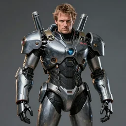 robert wyatt in a mech suit, photograph