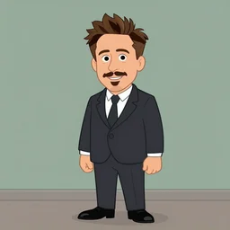 robert downey jr as a cartoon