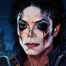 michael jackson!!!! realistic dramatic !big face emotion close up concept art  of michael jackson thriller zombie as a dragon ball Z  character,dark eye sockets,  graveyard landscape at night , 4k anime character illustration by akira toriyama, artstation