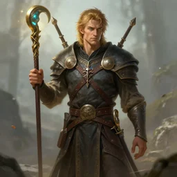christian daniel radcliffe as a dnd character fantasy art.