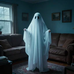 a ghost in the livingroom