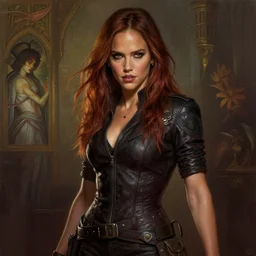 beautiful digital painting jessica alba the evil dead with high detail, 8 k, stunning detail, photo by artgerm, greg rutkowski and alphonse mucha, unreal engine 5, 4 k uhd