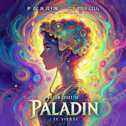 side portrait, imogen poots, paladin, gloomhaven, fantasy book cover, colorful swirly ripples, gaudy colors, anime, luminescent, organic matte painting, octane render, unreal engine, by greg manchess, huang guangjian, greg rutkowski, magali villeneuve, artgerm, ilya kuvshinov