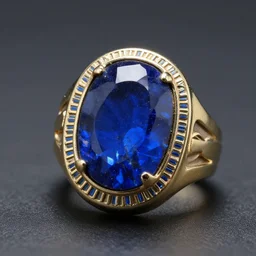 photo of an egyptian ring with a blue rock, super detailed, studio, sharp, 8 5 mm sigma art lens