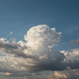 wide angle sky with virgin mary cloud in center