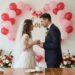 ten years anniversary wedding love celebration, romantic, coffee
