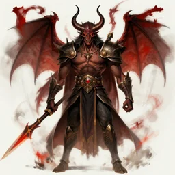 the demon king cover art, artstation