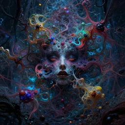 psychedelic chaos, amorphous hallucinations, eerie