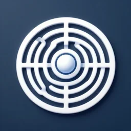 logo of a solar system maze. ultra resolution. high definition. trending on artstation.