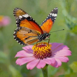 butterfly sitting on a flower. detailed painting by greg rutkowski. concept art. 8 k.
