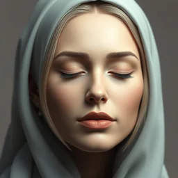 3 d portrait of gina by vitaly bulgarov, ( closed eyes ), ultra hyper realistic, cgi, trending on artstation