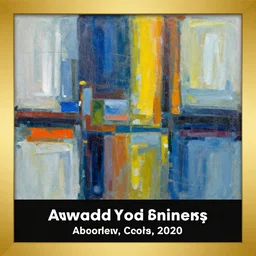 Abstract art on a canvas, award winning