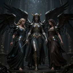 biblically accurate angels, highly detailed digital art, dark atmosphere, dark colors, dark fantasy, moody lighting, 8 k, intricate
