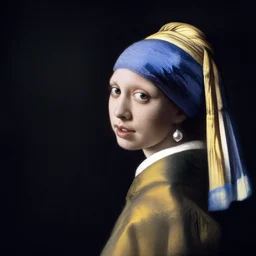 Nicholas Cage with a Pearl Earring by Johannes Vermeer