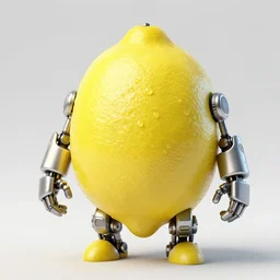 super gross organic lemon people with cyberpunk mechanical parts