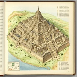 a page from an almanac detailing a lost city