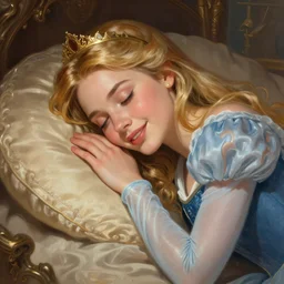 beautiful young happy teresa palmer as the aurora sleeping beauty princess, closeup, d & d, fantasy, intricate, elegant, highly detailed, digital painting, artstation, concept art, matte, sharp focus, illustration, art by artgerm and greg rutkowski and alphonse mucha