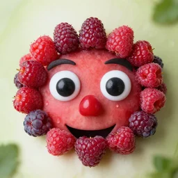 berries with a face