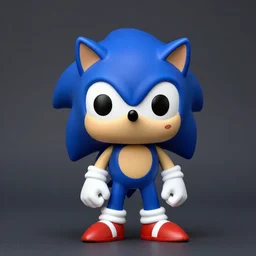 sonic as a funko pop, studio lighting, photo
