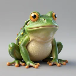 an alien fused with a frog, octane render, 3D, 8k