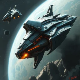 a detailed and realistic painting of an alien spaceship with 8 k resolution, in the artistic style of fantasy art