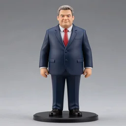 viktor orban, an anime nendoroid of viktor orban, figurine, detailed product photo