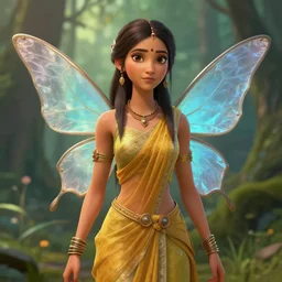 an indian fairy, style game life is strange true colors square enix, trending on artstation, painted by greg rutkowski, render with game the last of us parte ii details