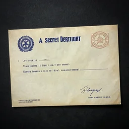 a secret mailing letter from the goverment, eerie, suspicious - n 9