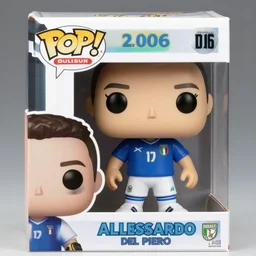 alessandro del piero at 2 0 0 6 mundial funko pop, italy national team uniform